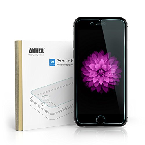 Anker iPhone 6 Plus (5.5ă¤ăłăç¨) 3D TouchĺŻžĺż ĺźˇĺăŹăŠăšćś˛ćśäżč­ˇăăŁăŤă  9HçĄŹĺşŚăŽćś˛ćśäżč­ˇ & 96%ăŽééć§ ă18ăśćäżč¨źă