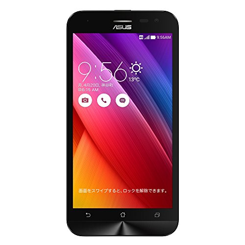 エイスース SIMフリースマートフォン ZenFone 2 Laser（Qualcomm Snapdragon 410/メモリ 2GB）16GB ブラック ZE500KL-BK16